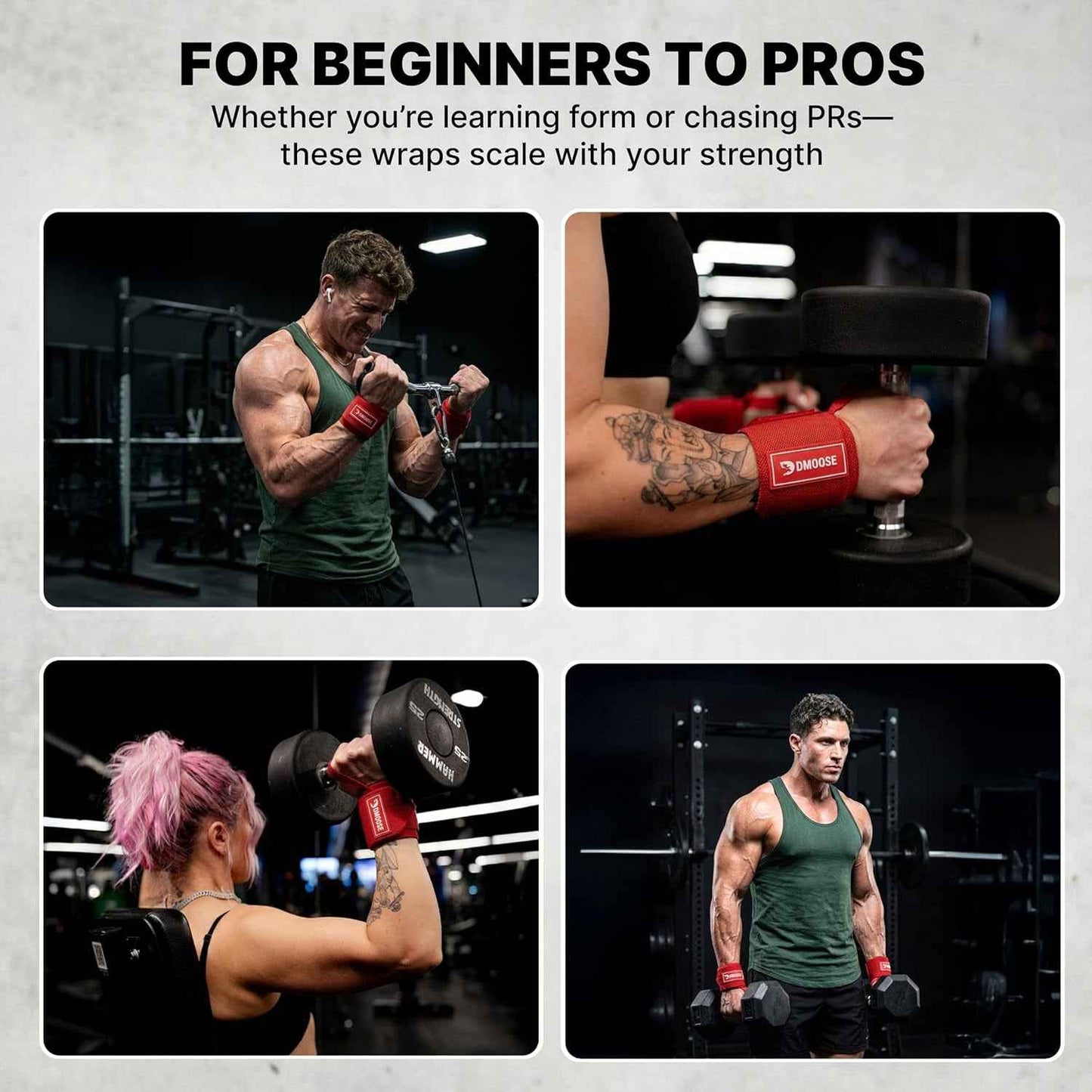 18" Wrist Wraps for Weightlifting